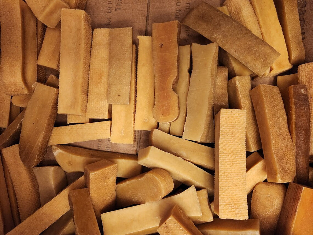 Himalayan Yak Milk Bones Dog Chews for Medium/Large Dogs- each is 6" long - 1" Thick, 1+" Wide