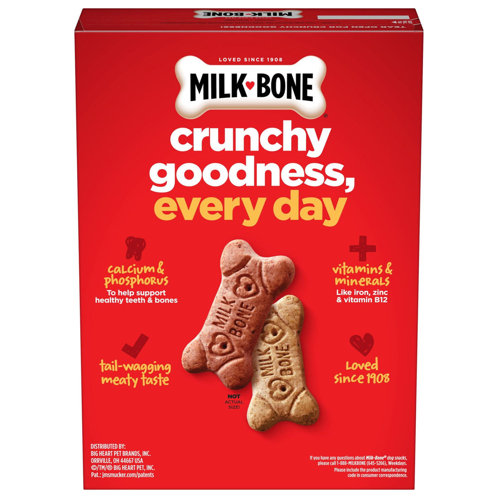 Milk Bone Flavor Snacks Small Dog Biscuits - Flavored Crunchy Dog Treats, 24 oz Box