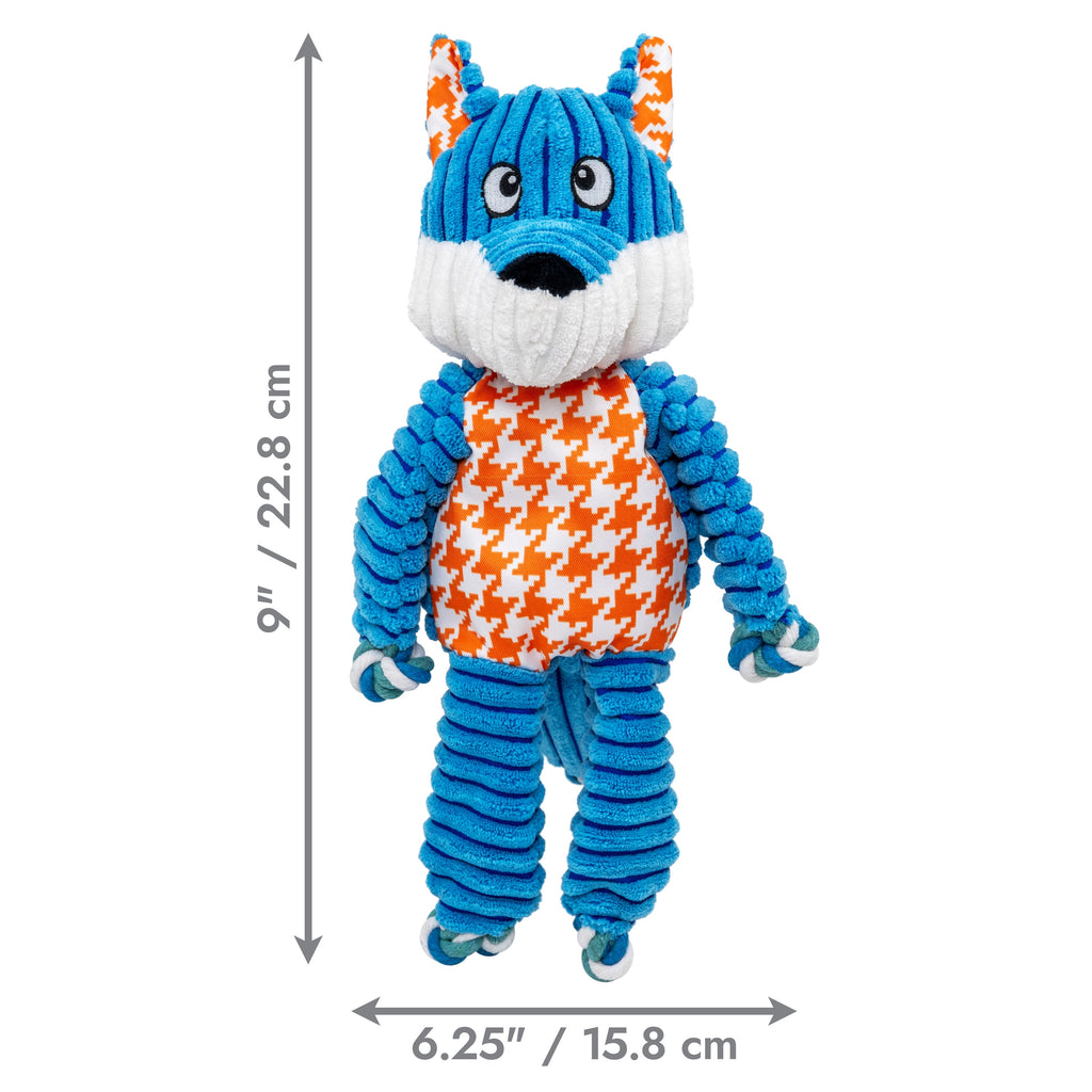 KONG® Floppy Knots Squeaker Dog Toy - Fox, Medium/Large