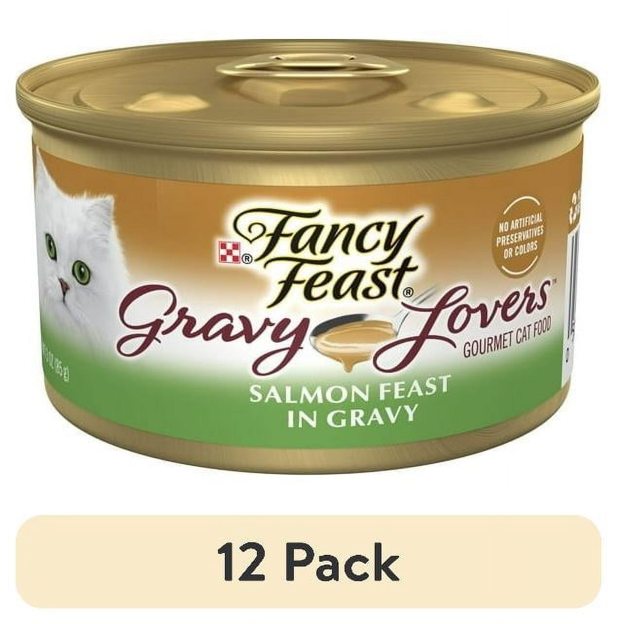 Purina Fancy Feast Gravy Lovers Wet Cat Food - Seared Salmon in Gravy, 3 oz Can - 12-Pack