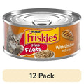 Purina Friskies Prime Filet - Chicken in Gravy, Wet Cat Food, 5.5 oz Can - 12-Pack