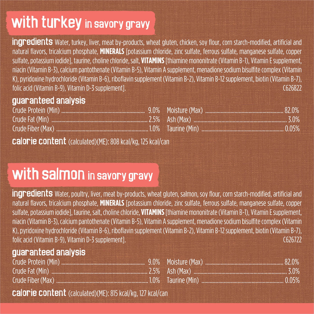 Purina Friskies Extra Chunky Gravy Variety Pack - Wet Cat Food, 5.5 oz Cans - 2-Pack