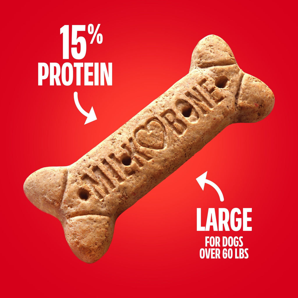 Milk Bone Crunchy Large Dog Treats - 10 Lb. Box, Original Beef Flavor