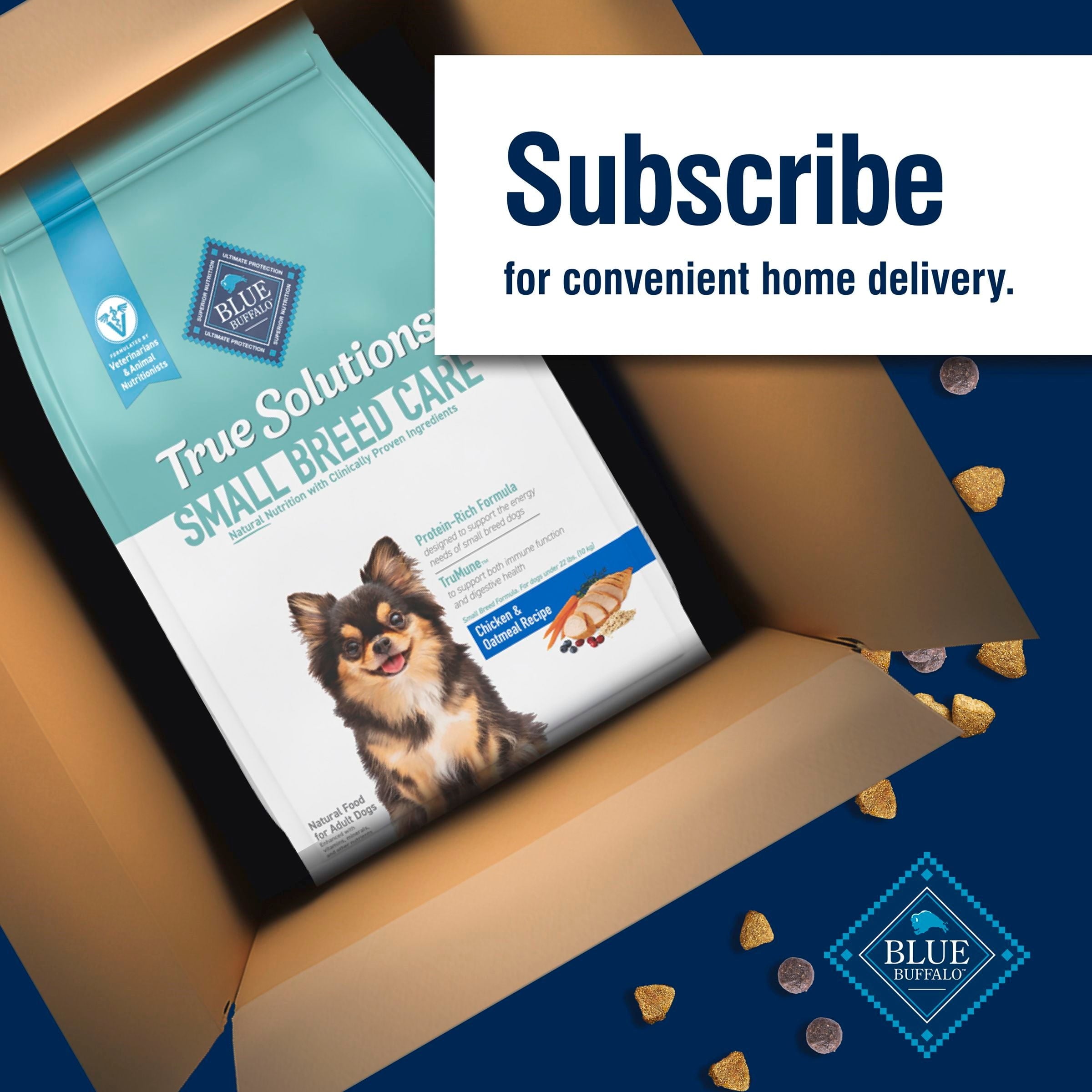 BLUE True Solutions Small & Mighty Adult Small Breed Dog Dry Food - Chicken, 11-lb. Bag
