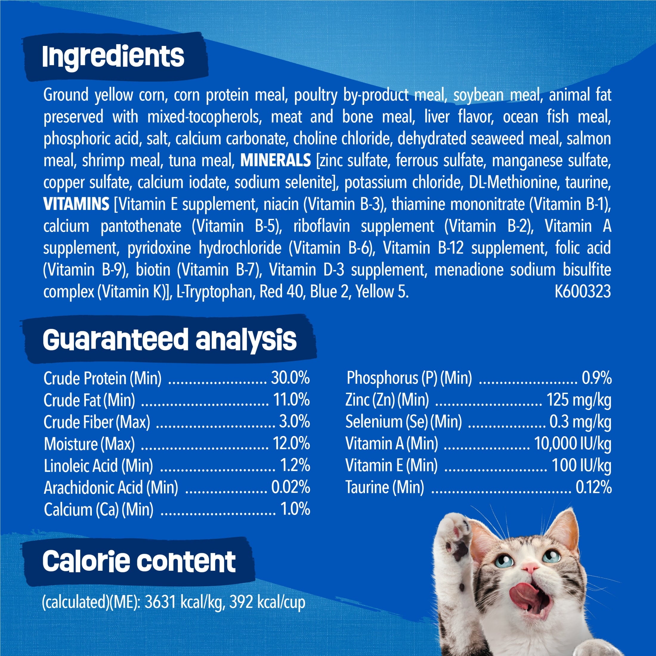 Purina Friskies Dry Cat Food Seafood Sensations with Salmon - Tuna, and Shrimp Flavors, 3.15 lb Bag