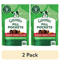Greenies Pill Pockets for Dogs Capsule Size Natural Soft Dog Treats - Hickory Smoke Flavor, 7.9 oz Pack (30 Treats) - 2-Pack