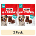 Milk Bone Pill Pouches Dog Treats - Hickory Smoked Bacon Flavor, 30 Count Bag - 2-Pack