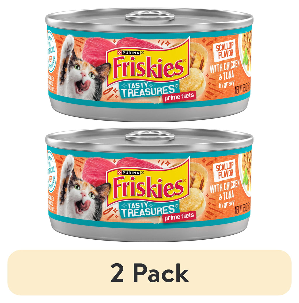 Purina Friskies Chicken and Tuna - Wet Cat Food, 5.5 oz Cans - 2-Pack