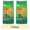 Purina Friskies Indoor Delights Dry Cat Food Flavors of Chicken - Salmon, Peas, and Carrots, 3.15 lb Bag - 2-Pack