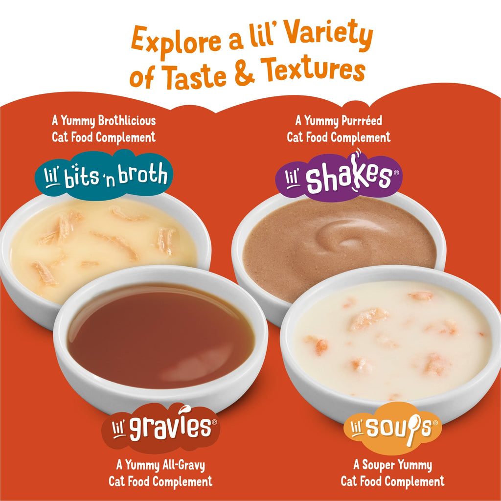 Purina Friskies Lil' Soups Salmon and Tuna for Cats Variety Pack - 1.2 oz Cups (18 Count)