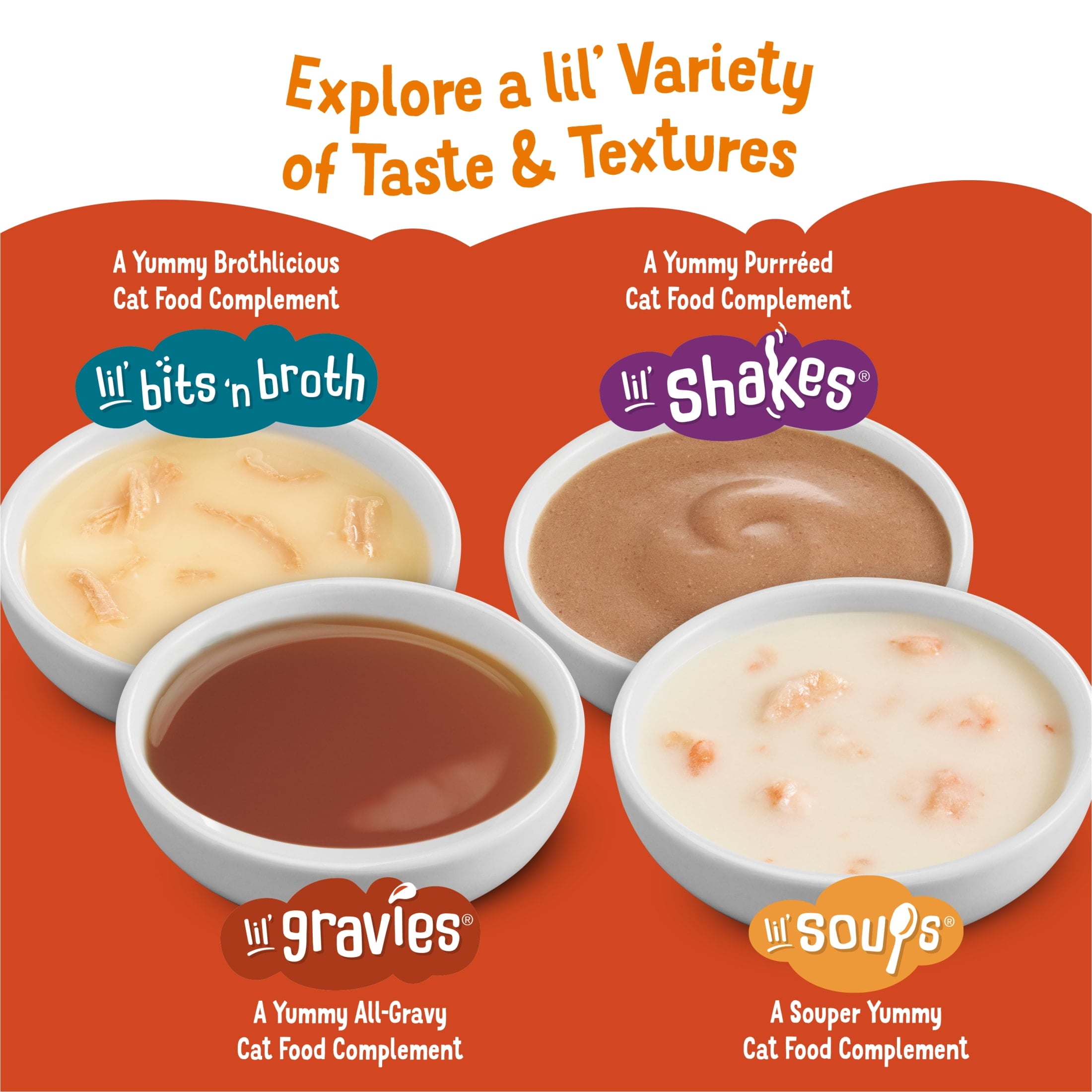 Purina Friskies Lil' Soups Salmon and Tuna for Cats Variety Pack - 1.2 oz Cups (18 Count)