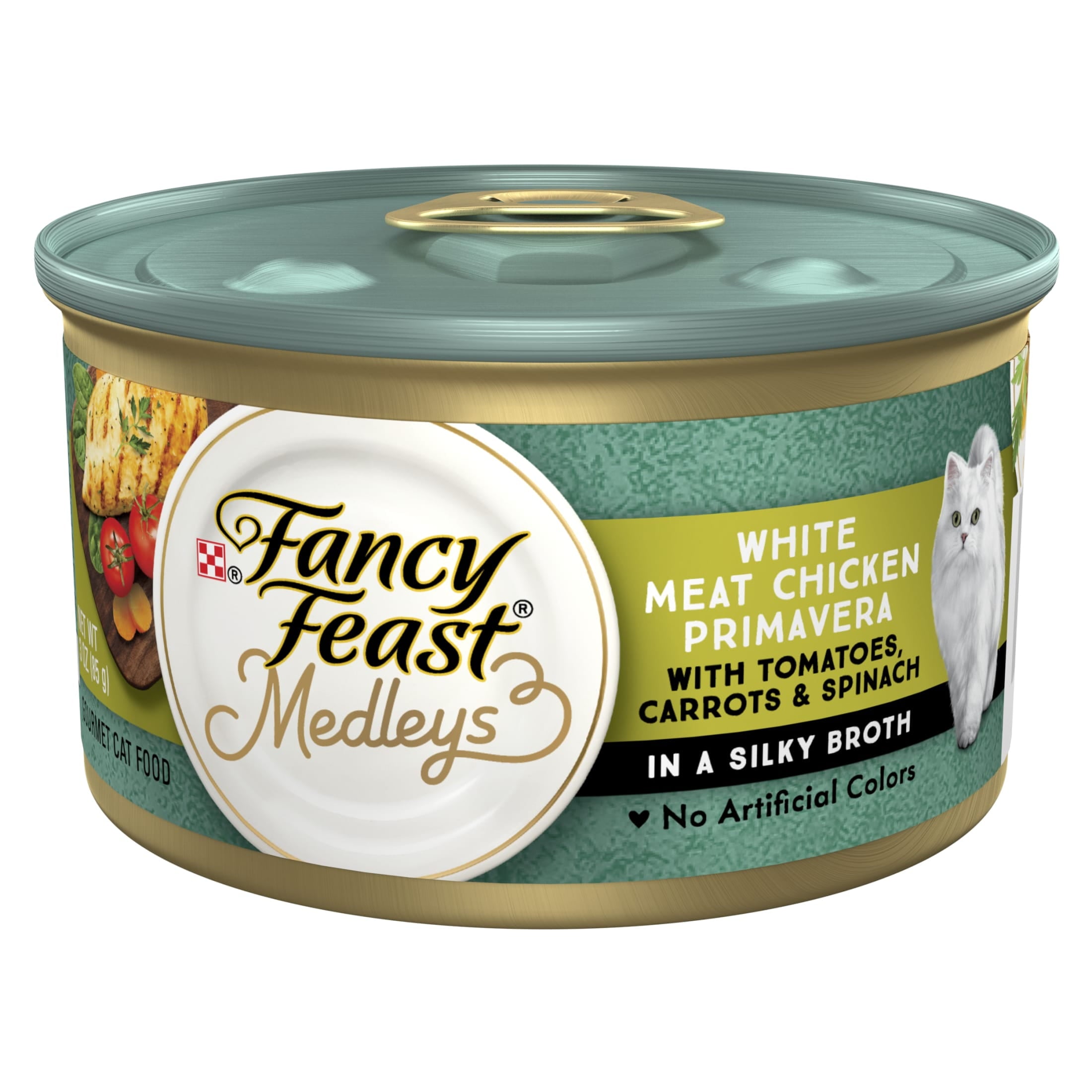 Purina Fancy Feast Medleys Kitten Food - Wet Cat Food, Chicken Primavera, 3 oz Cans - 12-Pack