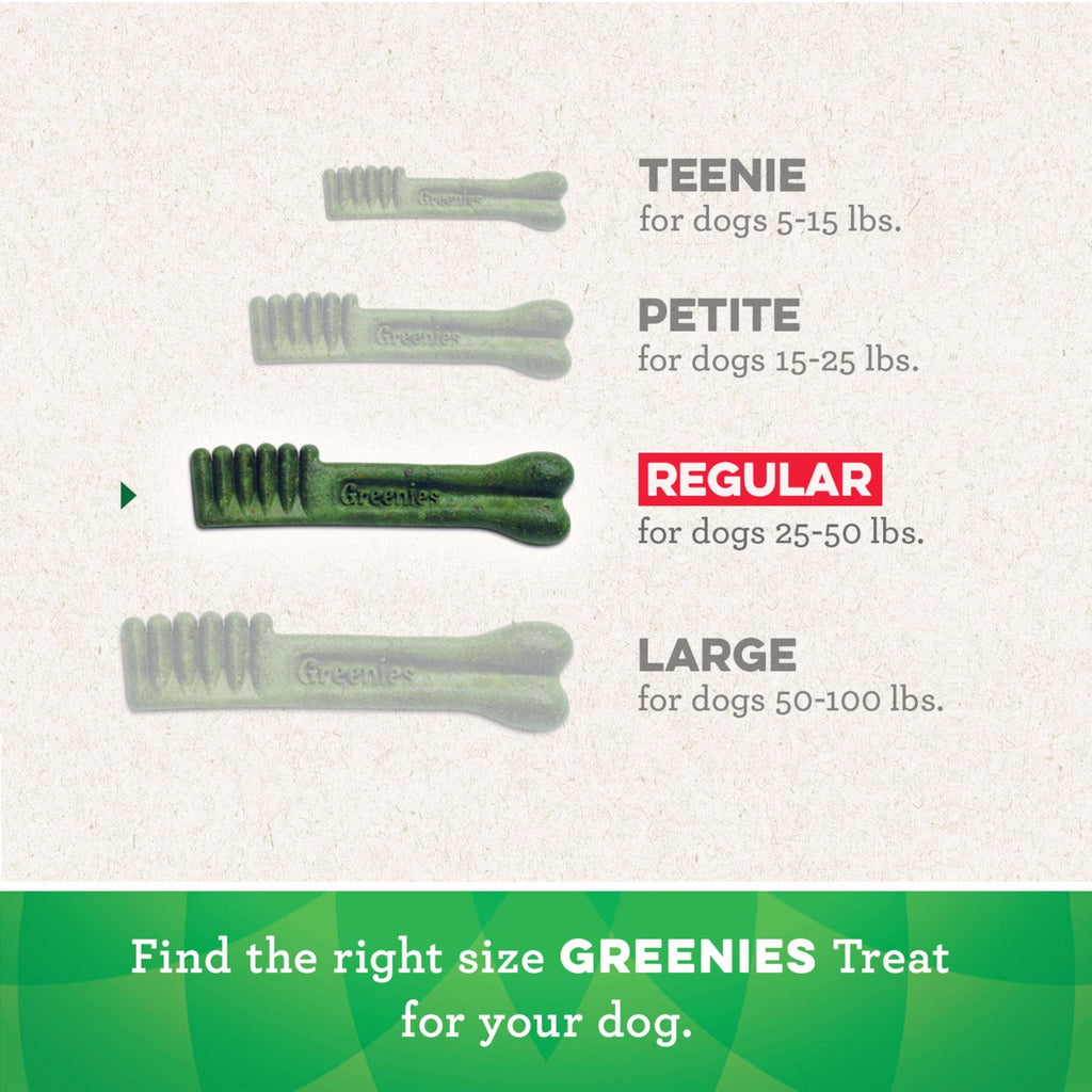 Greenies Original Flavor Dental Treats for Dogs - 18 oz Pouch (4 Pack), Shelf-Stable