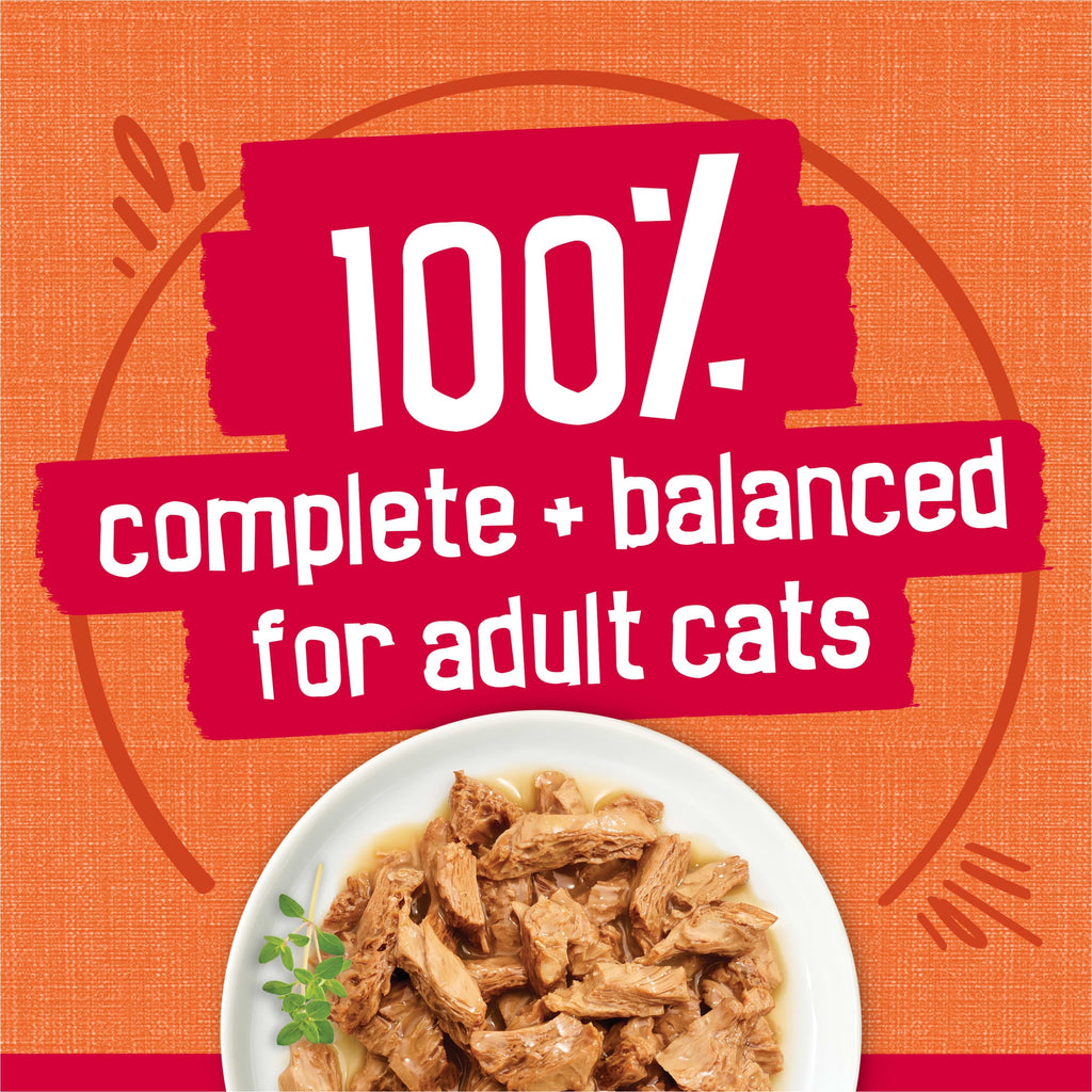 Purina Friskies Prime Filets - Chicken and Tuna Dinner in Gravy, Wet Cat Food, 5.5 oz Can - 12-Pack