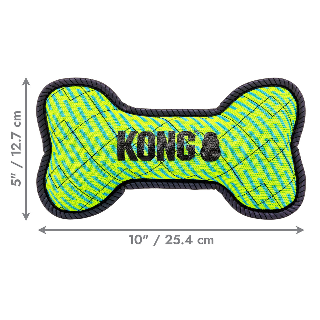 KONG® Armor® Bone Durable Dog Plush Dog Toy - Medium, Green