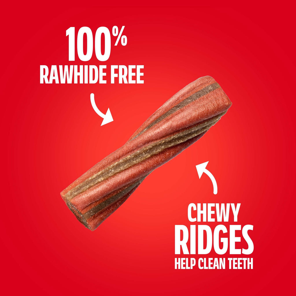 Milk Bone Comfort Chews - Mini Dog Chews with Unique Chewy Texture and Real Beef, 22.2 oz Bag (18 Chews)