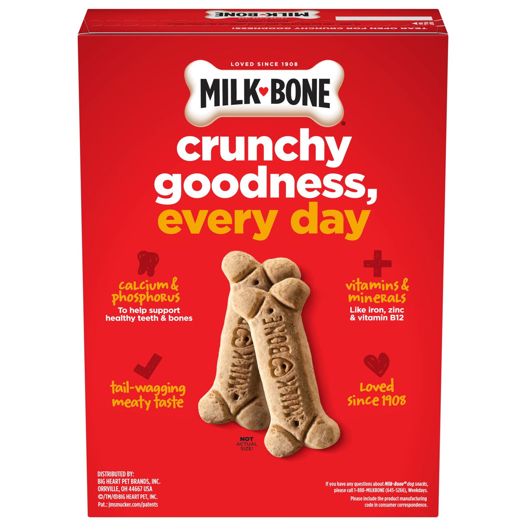 Milk Bone Crunchy Medium Dog Treats - 24 oz Box, Original Beef Flavor
