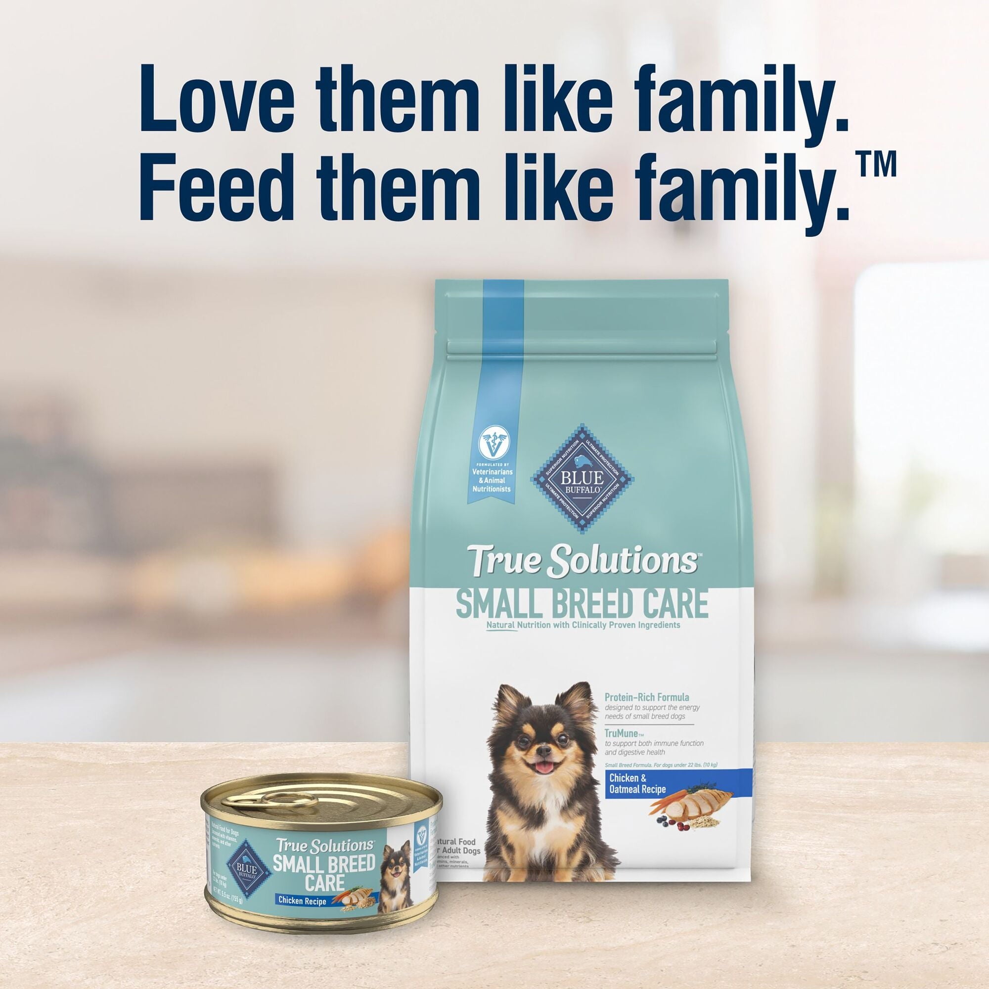 BLUE True Solutions Small & Mighty Adult Small Breed Dog Dry Food - Chicken, 11-lb. Bag