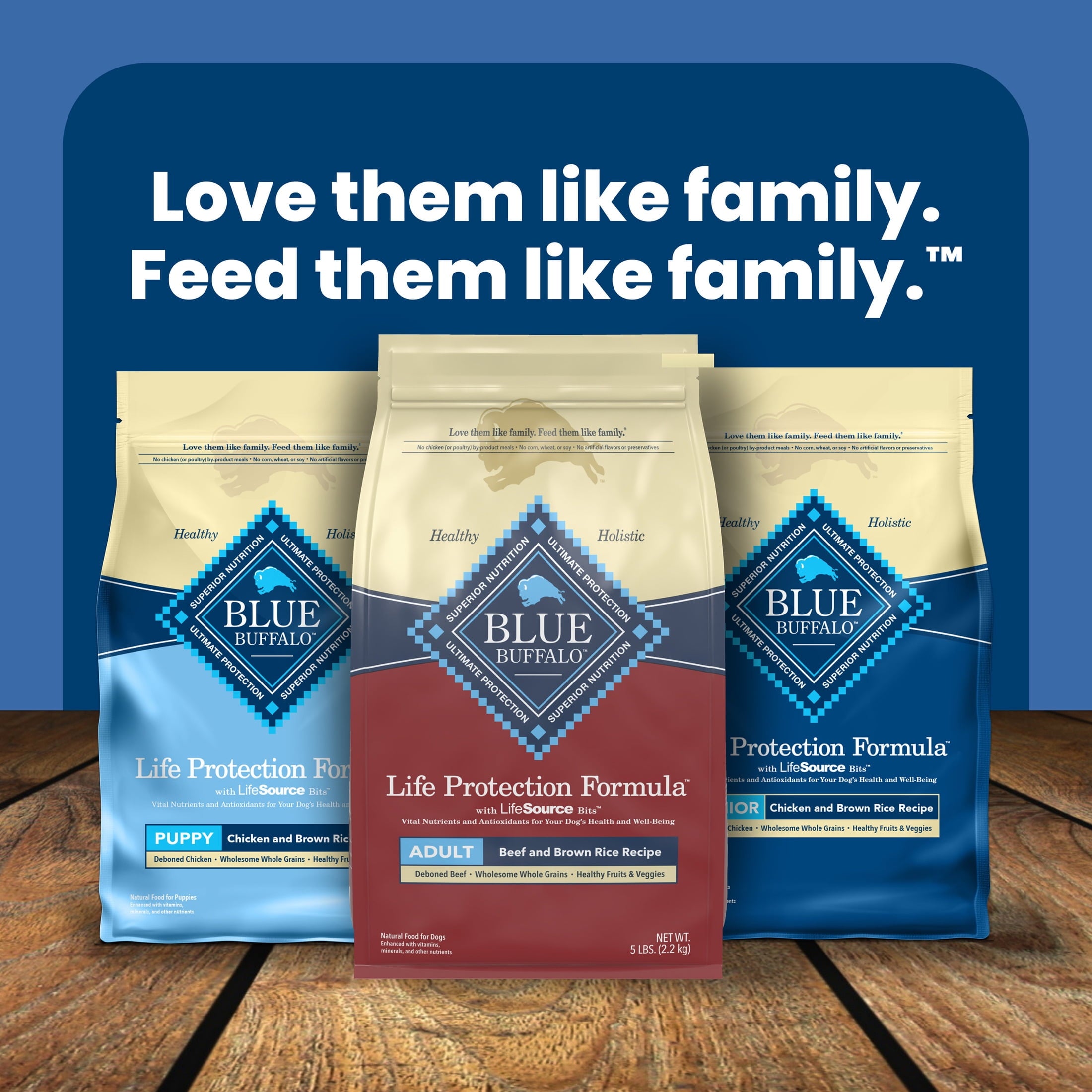 Blue Buffalo Life Protection Formula Natural Dry Dog Food - Beef & Brown Rice, 5-lb. Bag
