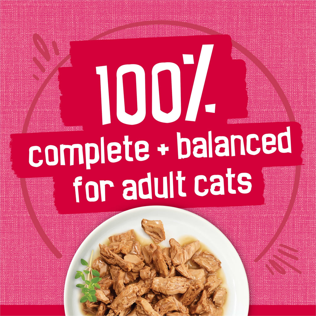Purina Friskies Prime Filets - Salmon and Beef in Sauce, Wet Cat Food, 5.5 oz Can - 12-Pack