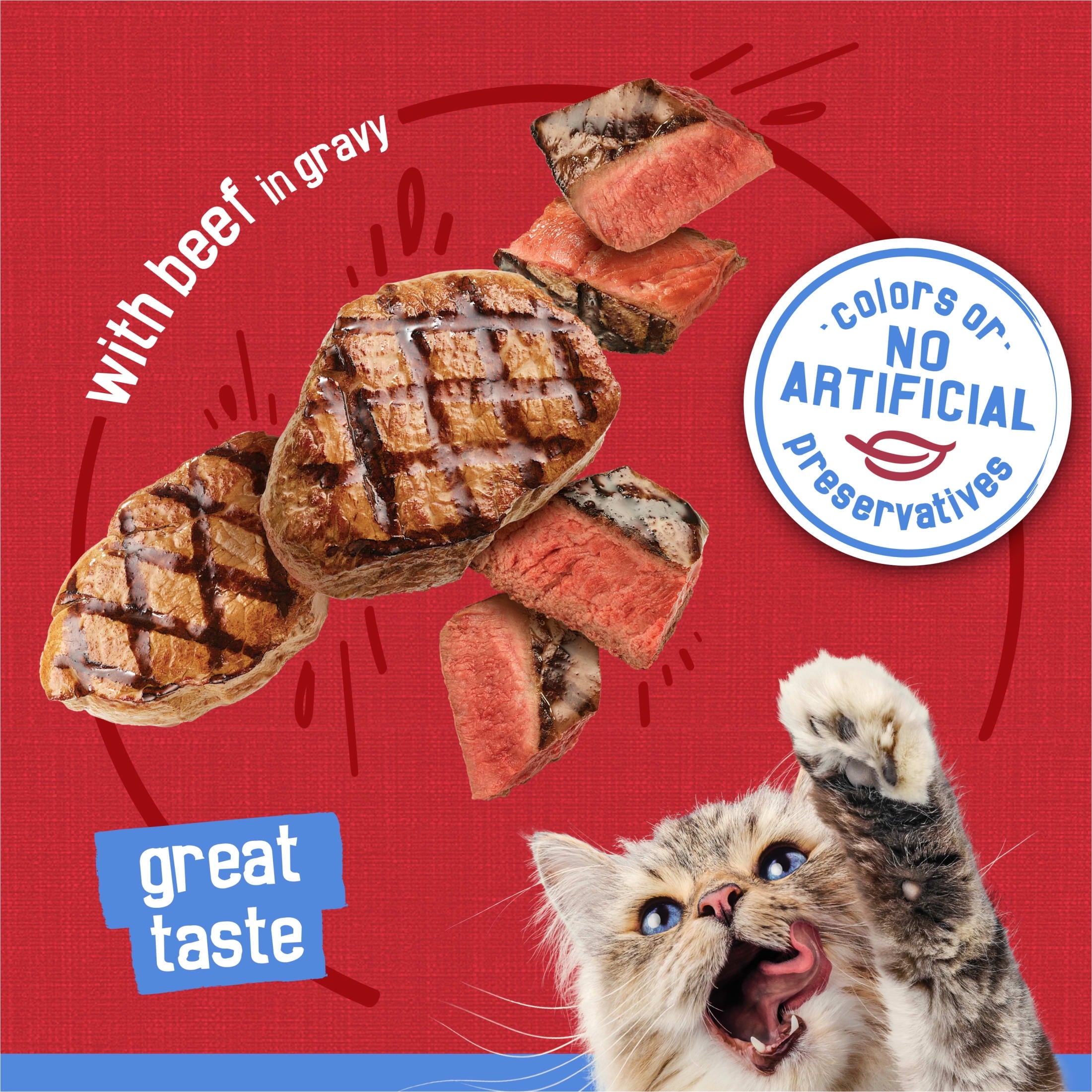 Purina Friskies Shreds - Beef in Gravy, Wet Cat Food, 5.5 oz Can - 24-Pack