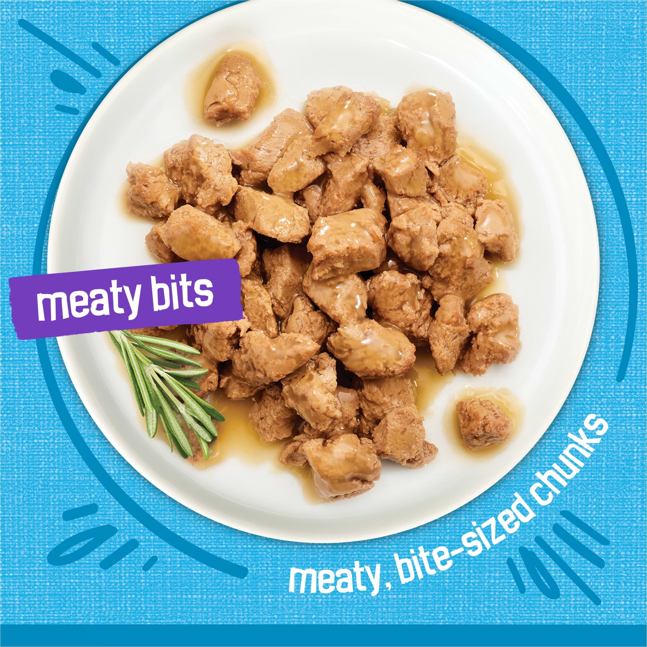 Purina Friskies Meaty Bits with Ocean Fish in Sauce Wet Cat Food - 13.5 oz Can