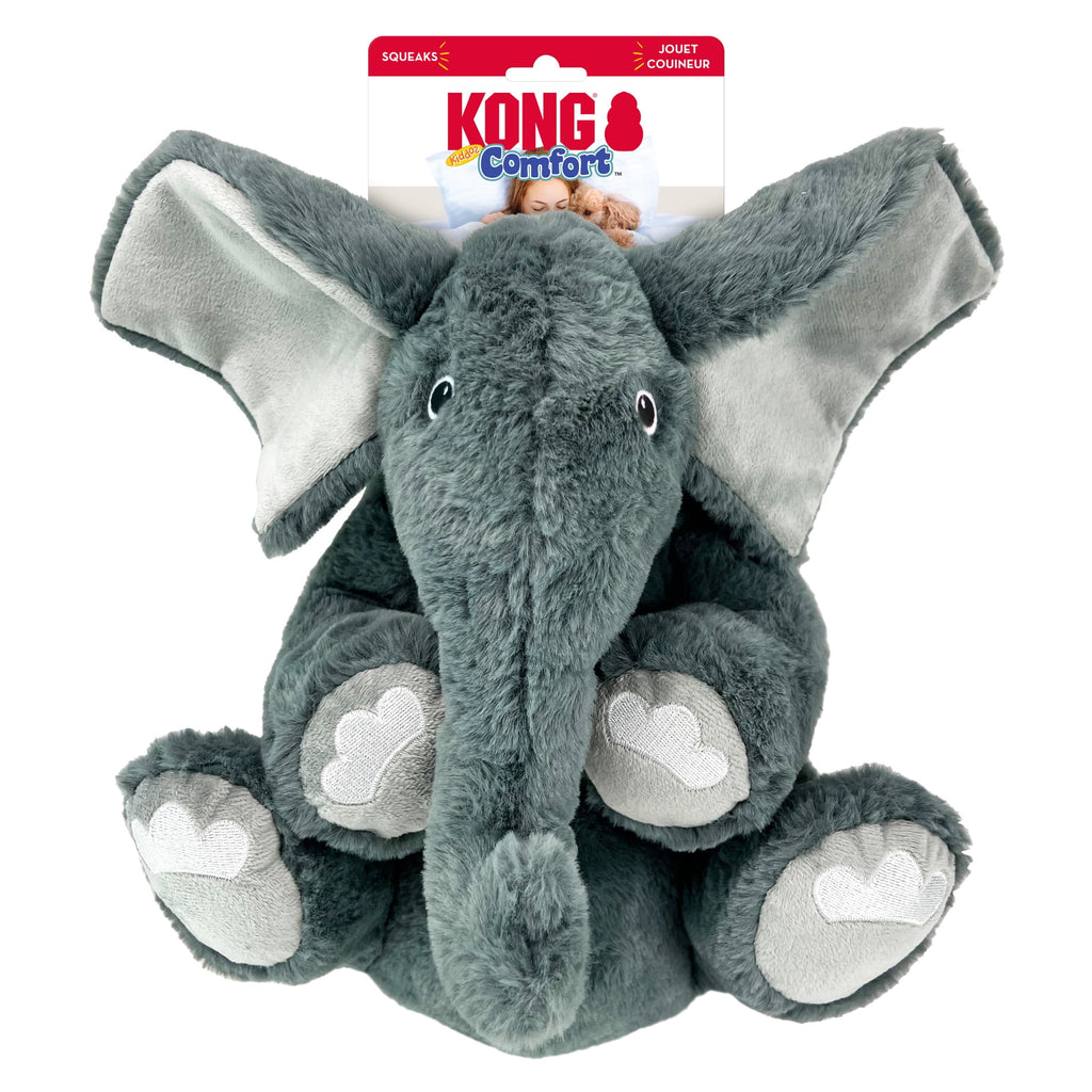 KONG® Comfort Kiddos Dog Toy - Removable Squeaker, Elephant, Jumbo Extra Large
