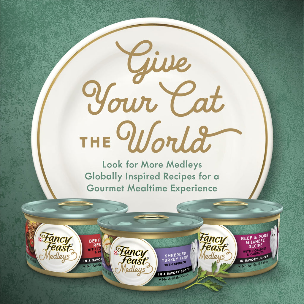 Purina Fancy Feast Medleys Kitten Food - Wet Cat Food, Chicken Primavera, 3 oz Cans - 12-Pack