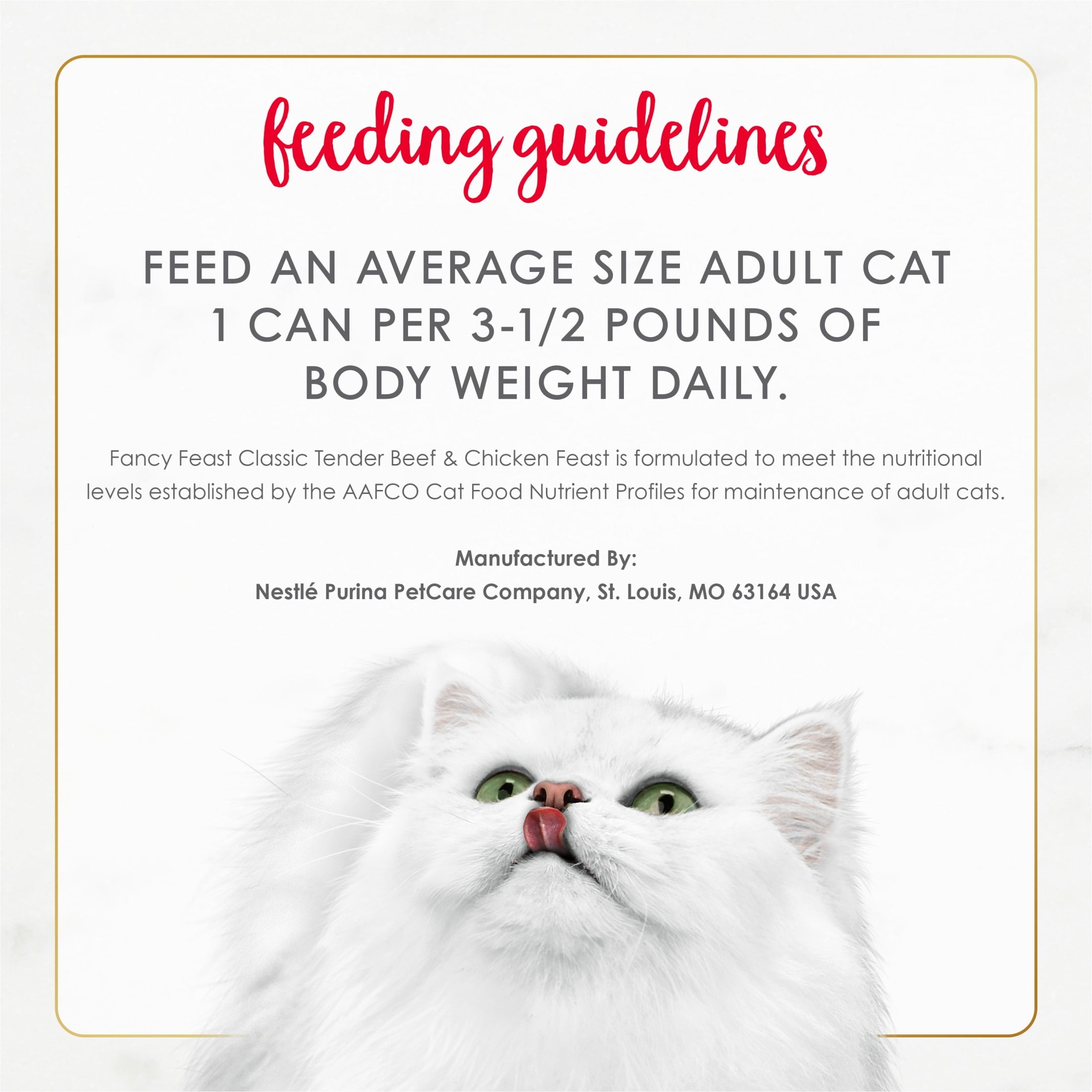 Purina Fancy Feast Tender Beef and Chicken Feast Classic Grain Free Wet Cat Food Pate - 3 oz.