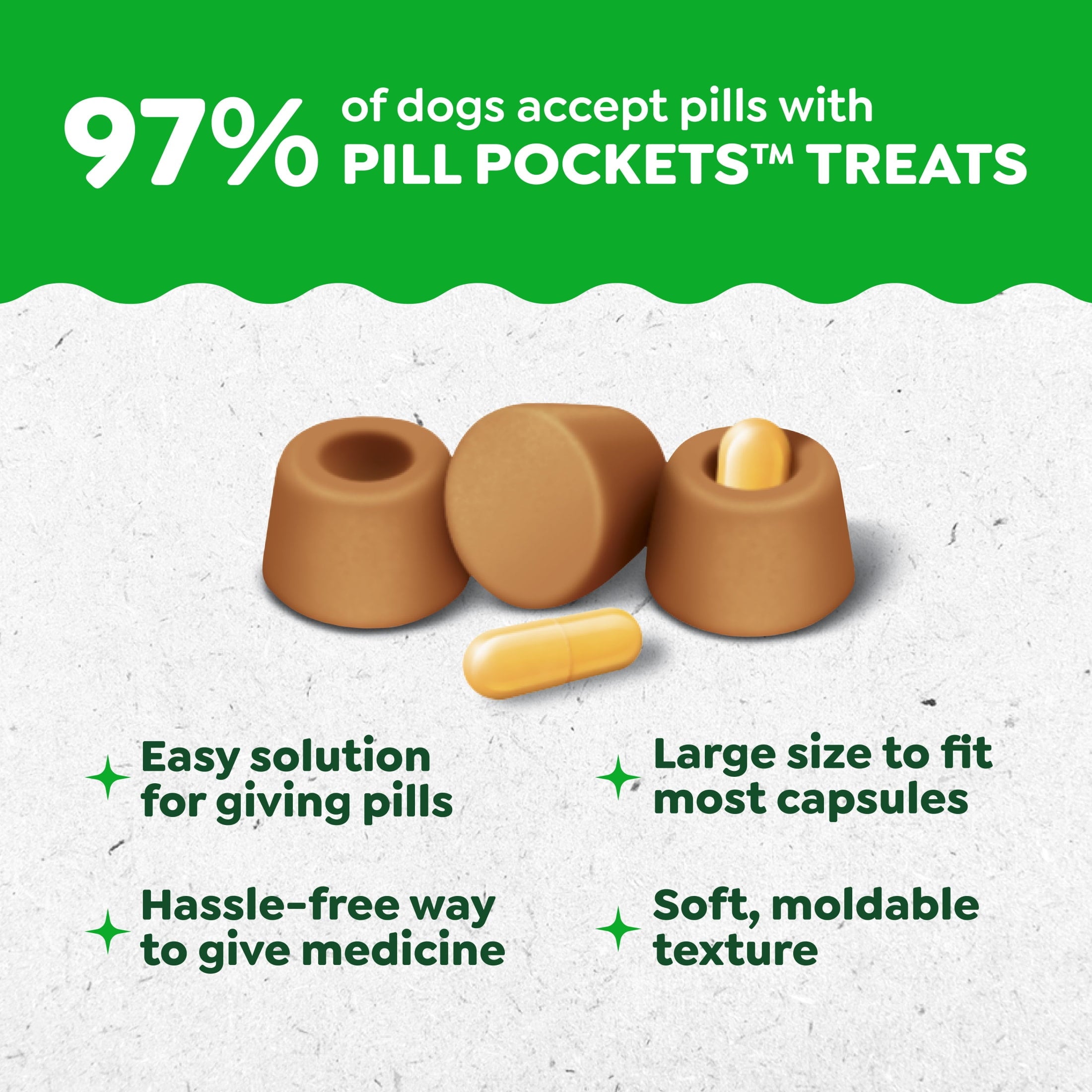 Greenies Pill Pockets Peanut Butter Flavor Dog Treats Large 7.9 oz Pouch