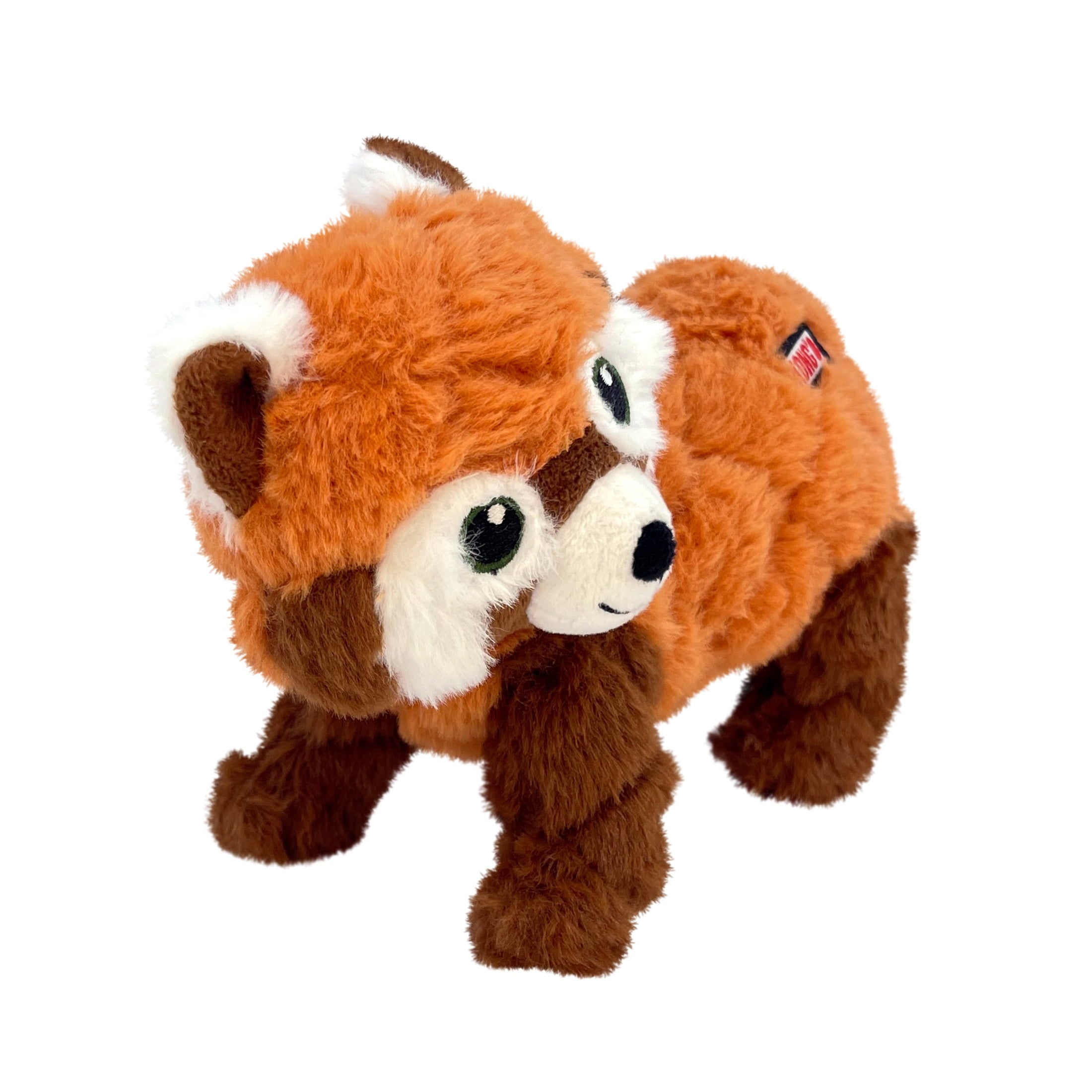 KONG® Scampers Squeaker Plush Dog Toy - Red Panda, Medium