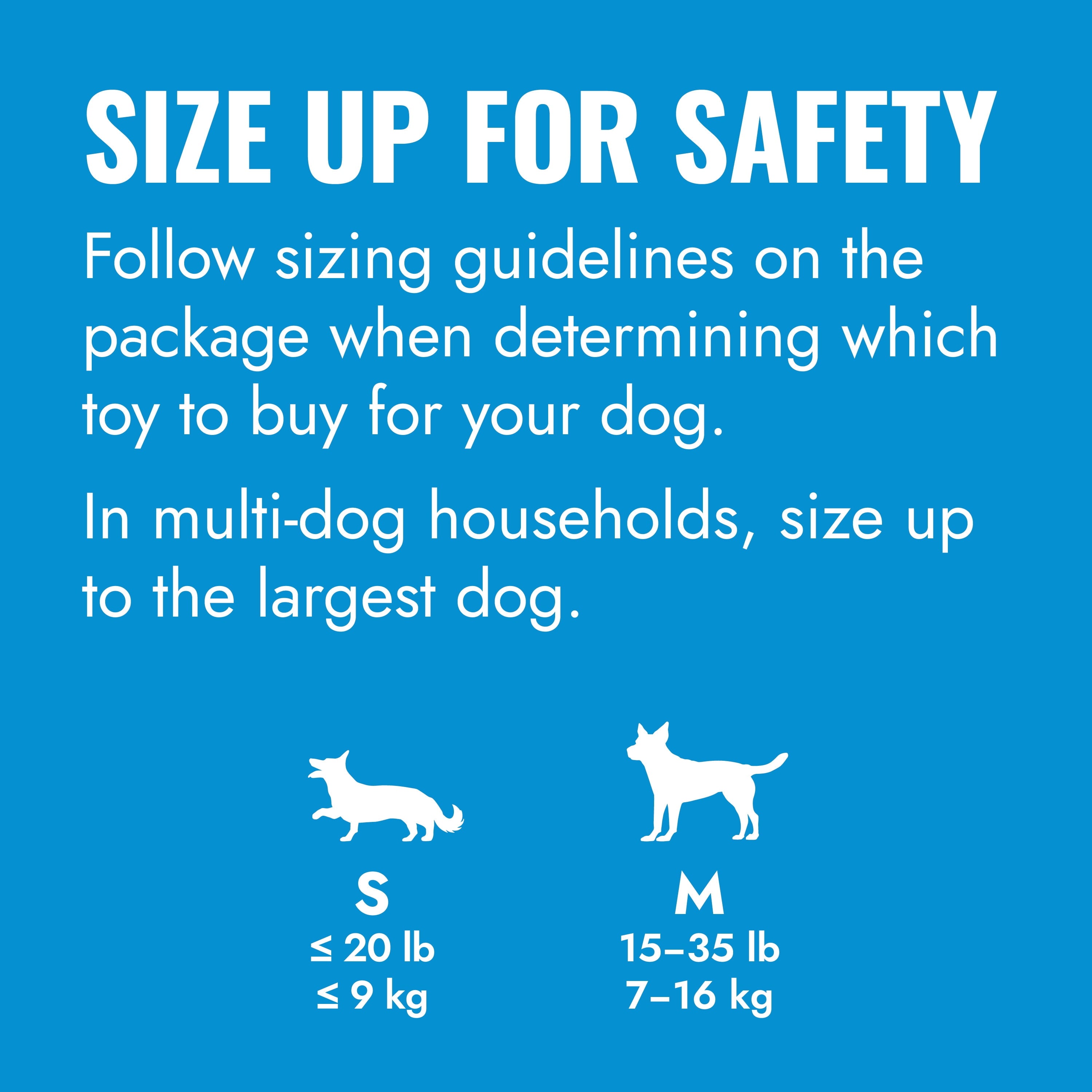 KONG® Puppy Binkie Stuffable Dog Toy - Blue, Small for Beginner Chewers