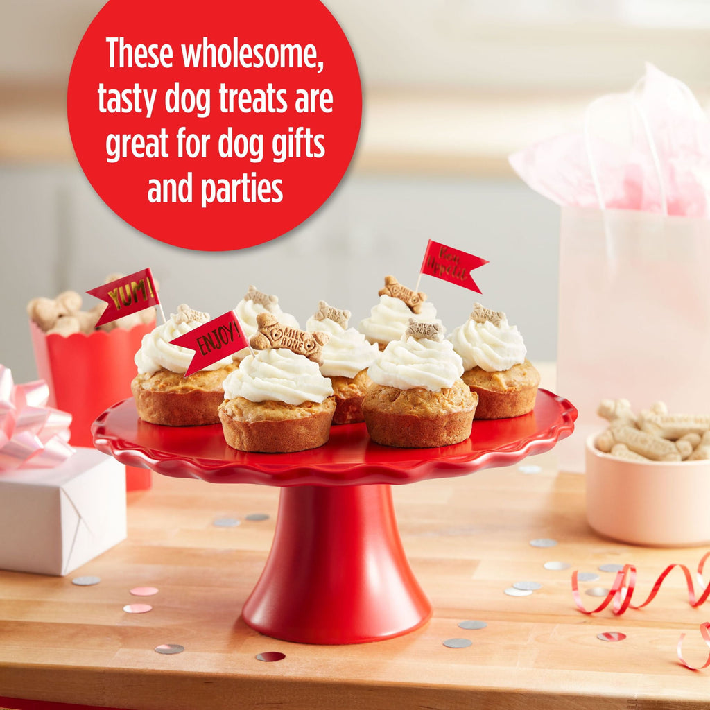 Milk Bone CELEBRATE Birthday Cake Artificially Flavored Biscuits - Small Dog Treats, 8 oz Bag