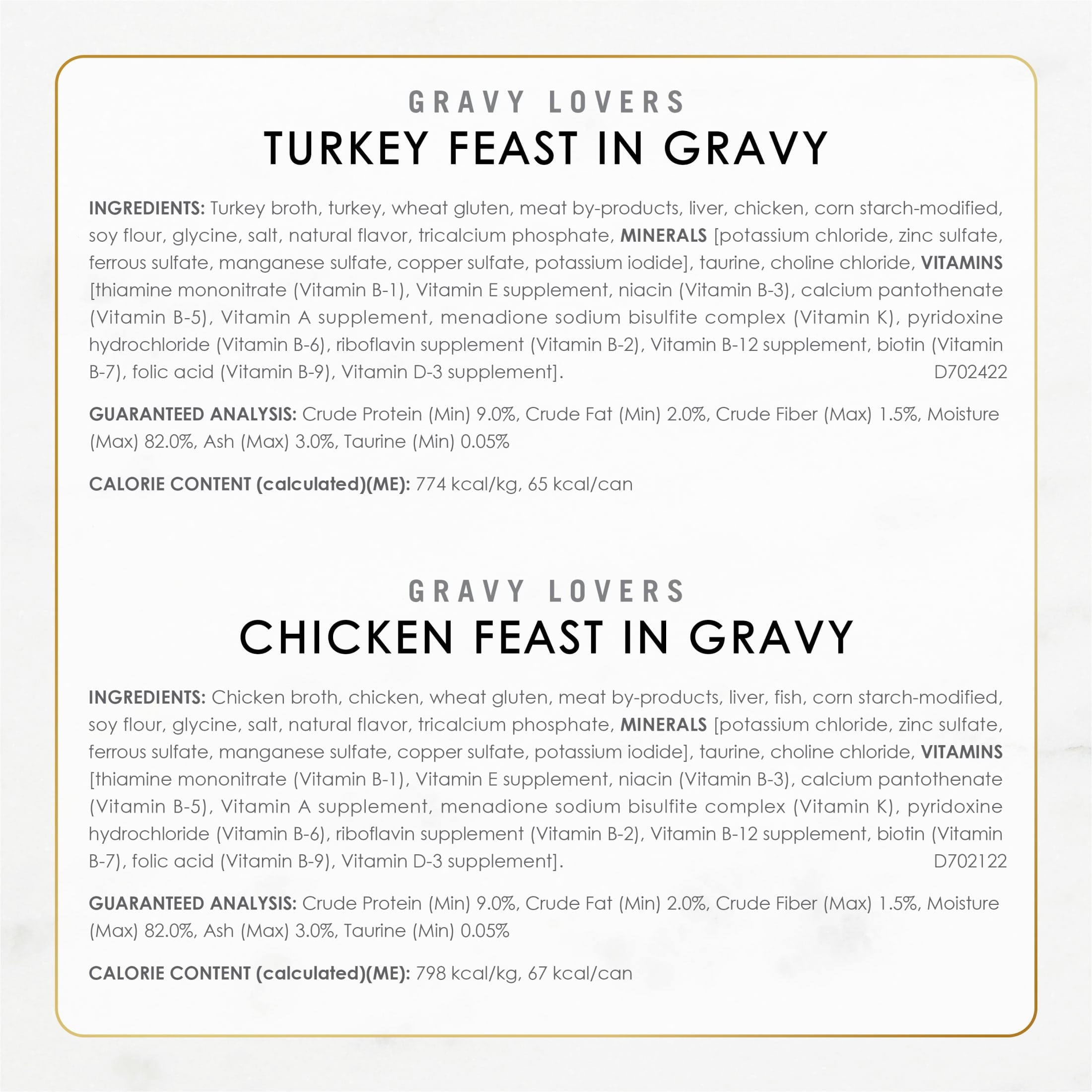 Purina Fancy Feast Gravy Lovers Food - Wet Cat Food Collection, 3 oz Cans
