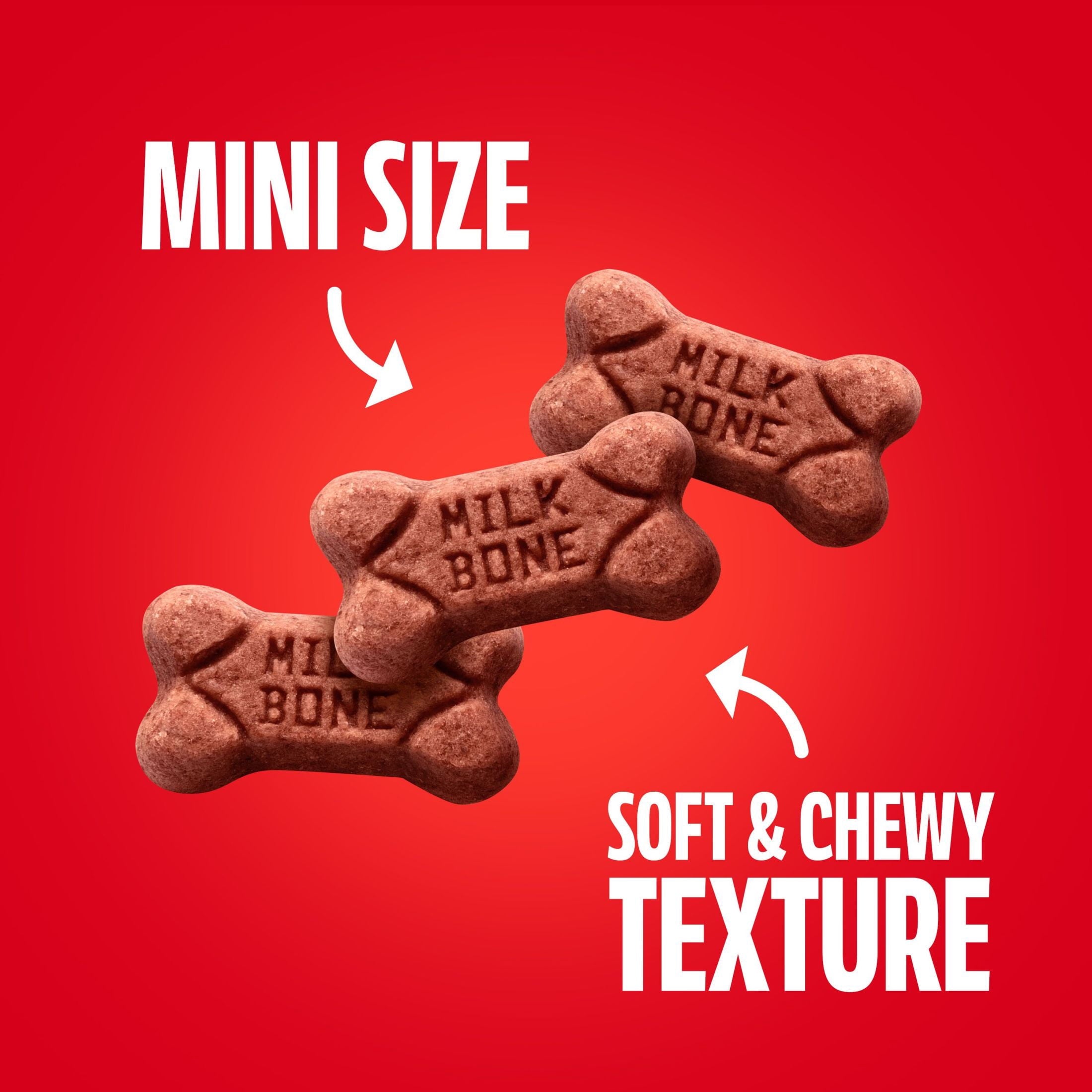 Milk Bone Soft & Chewy Dog Training Treats Made With Real Filet Mignon - Mini Size, 4.5 oz Bag