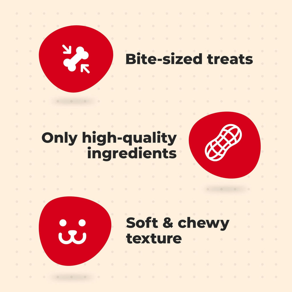 Milk Bone Peanut Buttery Bites - Soft Dog Treats With Jif Peanut Butter, 24 oz Bag