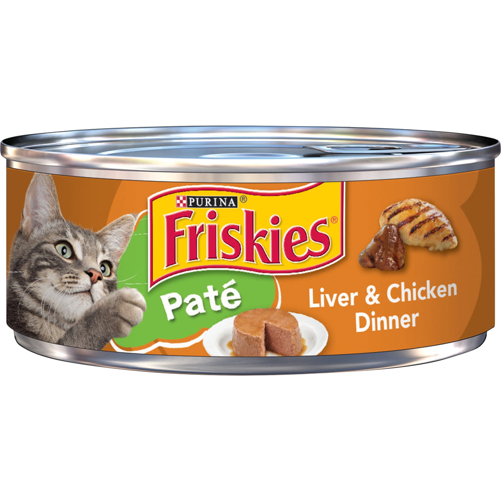 Purina Friskies Liver & Chicken Flavor Pate Wet Cat Food - 5.5 oz Can - 12-Pack
