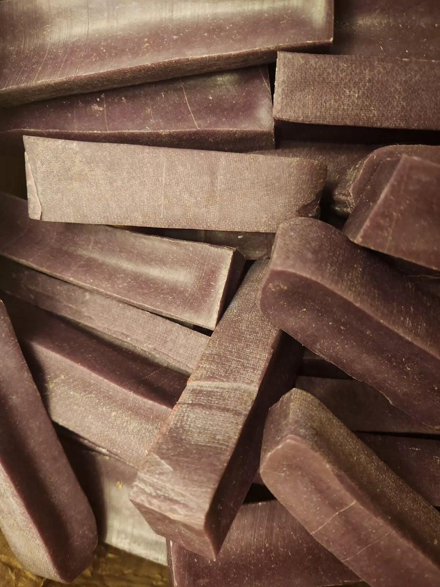 5 Chews Himalayan Yak Milk Bones Dog Chews for Dogs -Blueberry Flavor - Organic 5" long