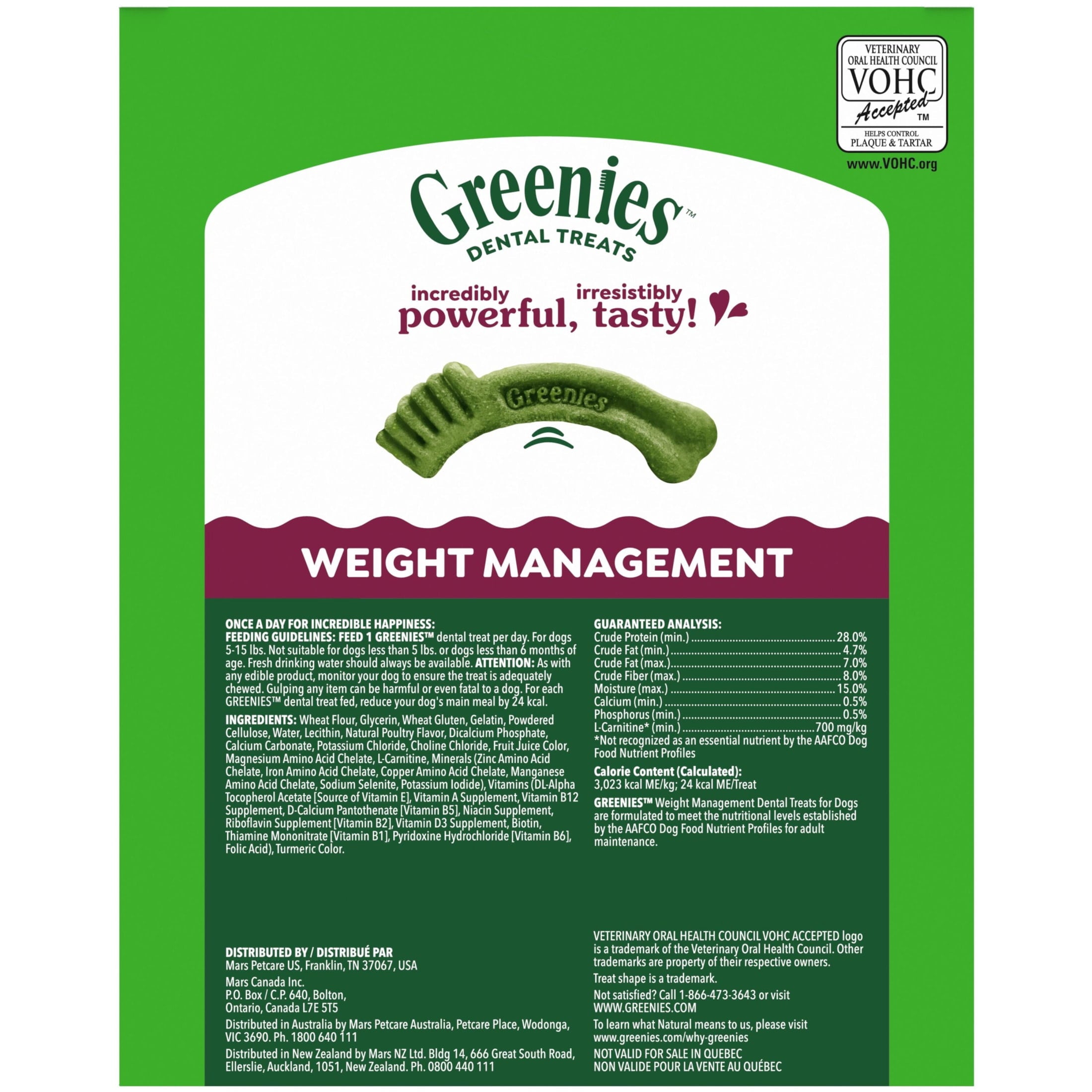 Greenies Adult Natural Dental Dog Treats Large Size - Blueberry Flavor, 12 oz. Pack, 8 Count