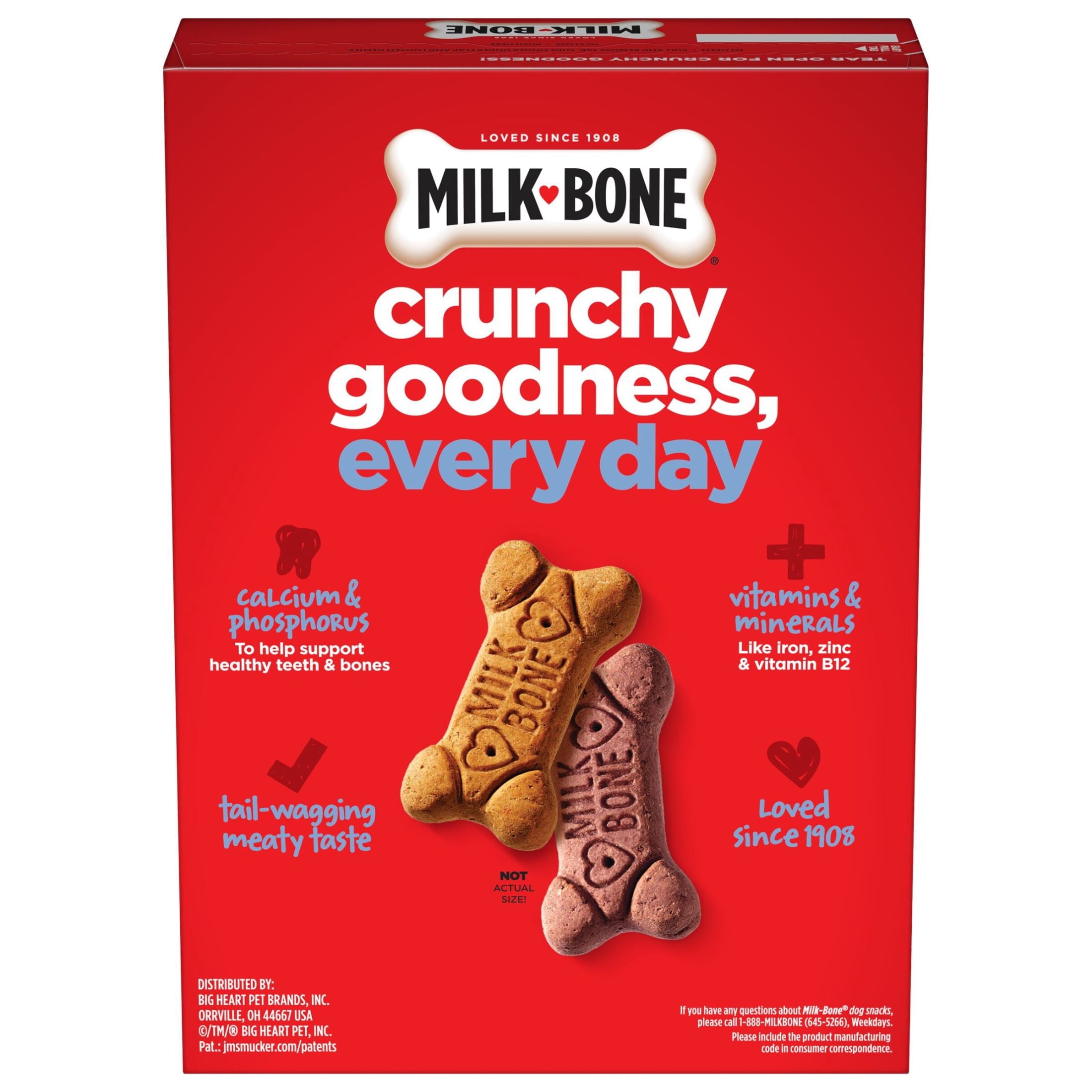 Milk Bone Peanut Butter Flavor Dog Biscuits - Naturally & Artificially Flavored, 24 oz Box