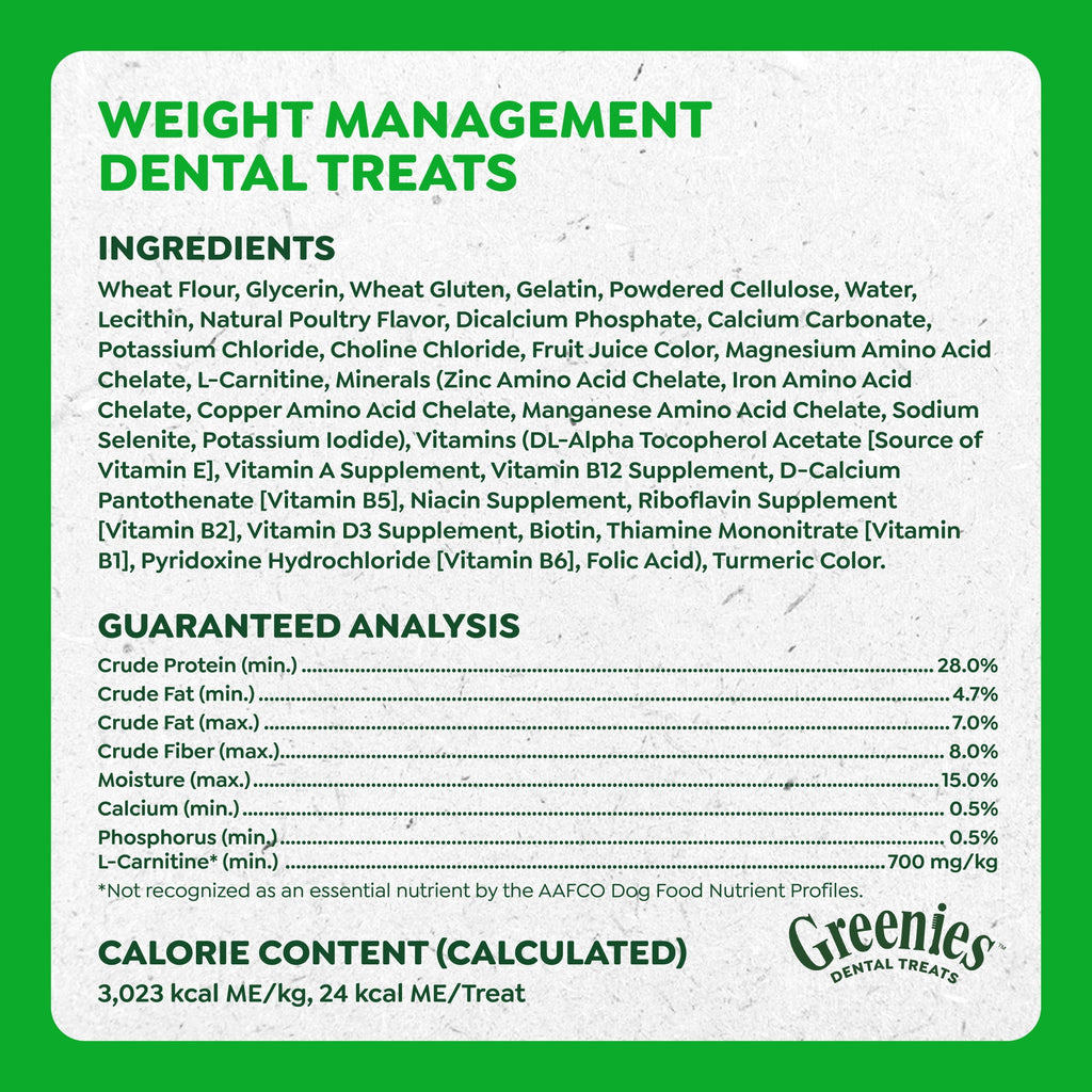 Greenies Adult Natural Dental Dog Treats Large Size - Blueberry Flavor, 12 oz. Pack, 8 Count