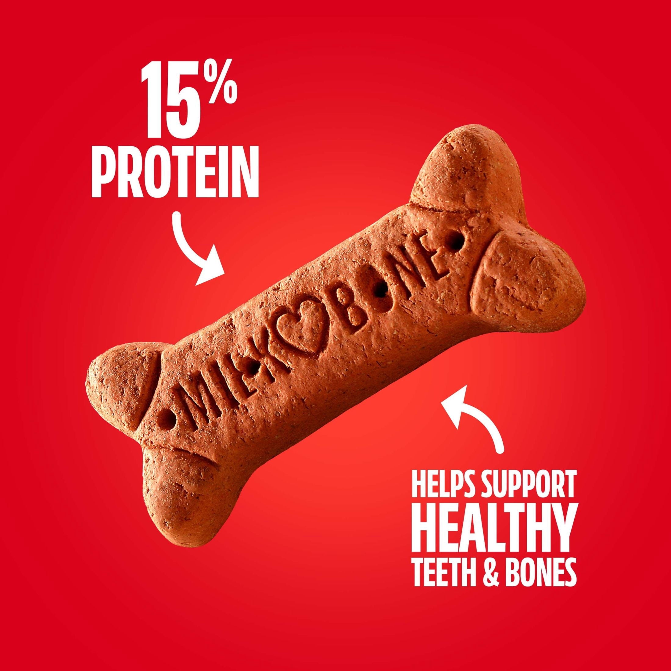Milk Bone Flavor Snacks Large Dog Biscuits - Flavored Crunchy Dog Treats, 24 oz Box