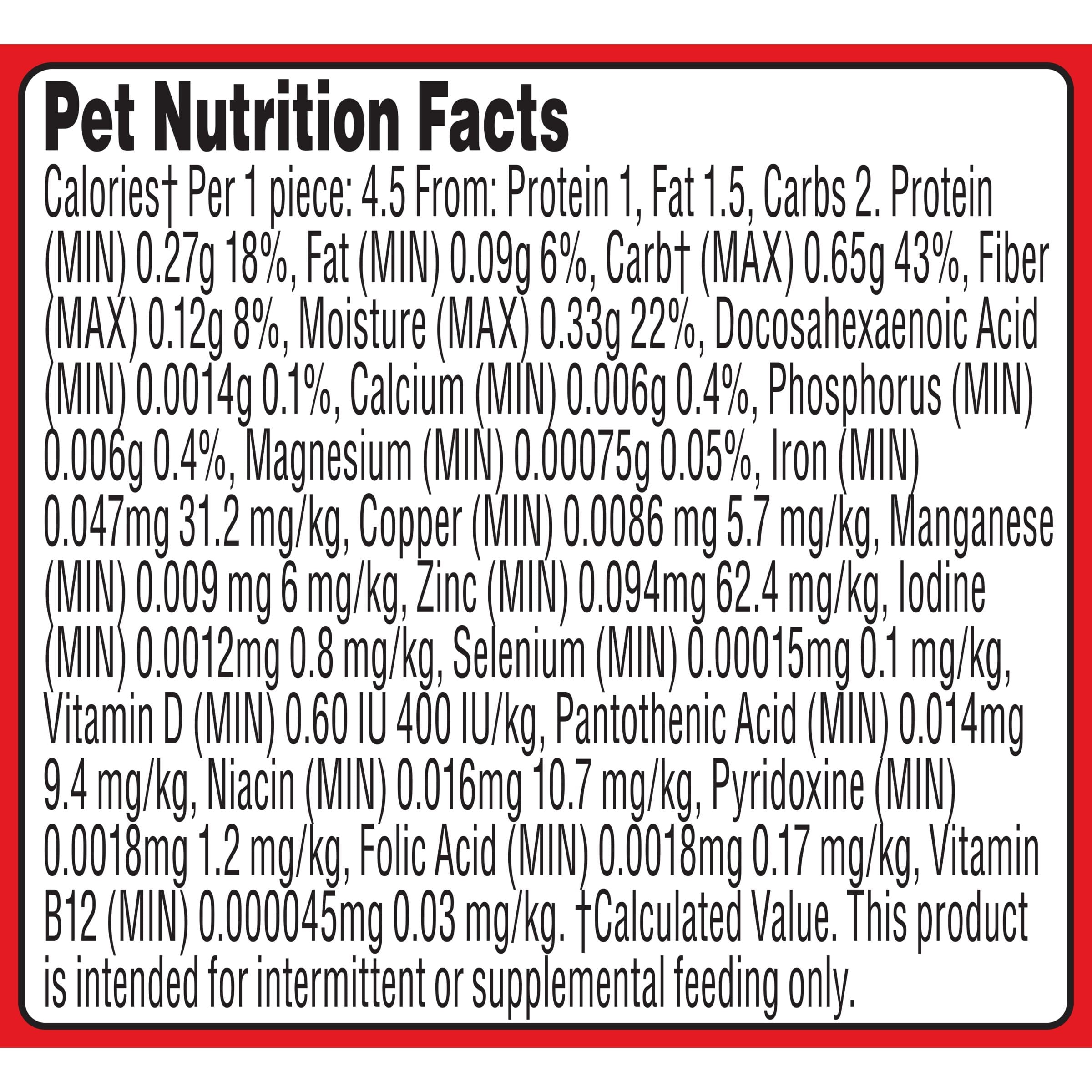 Milk Bone Soft & Chewy Dog Training Treats Made With Real Filet Mignon - Mini Size, 18 oz Bag