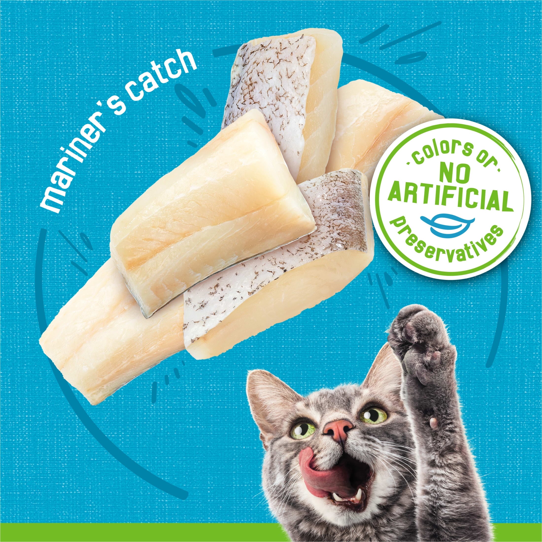 Purina Friskies Mariner's Catch Fish Flavor Pate Wet Cat Food - 5.5 oz Can - 12-Pack