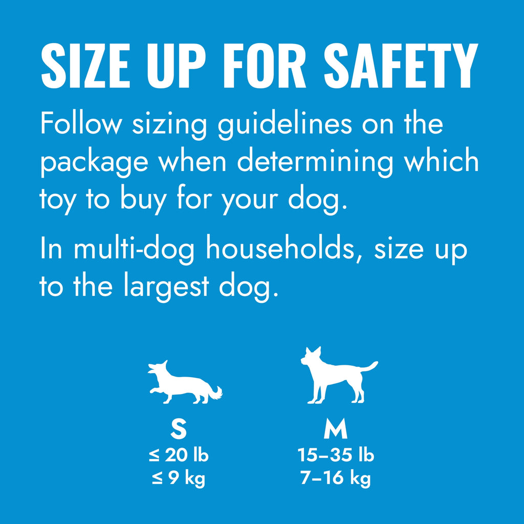 KONGÂ® Puppy Binkie Stuffable Dog Toy - Blue, Medium for Beginner Chewers