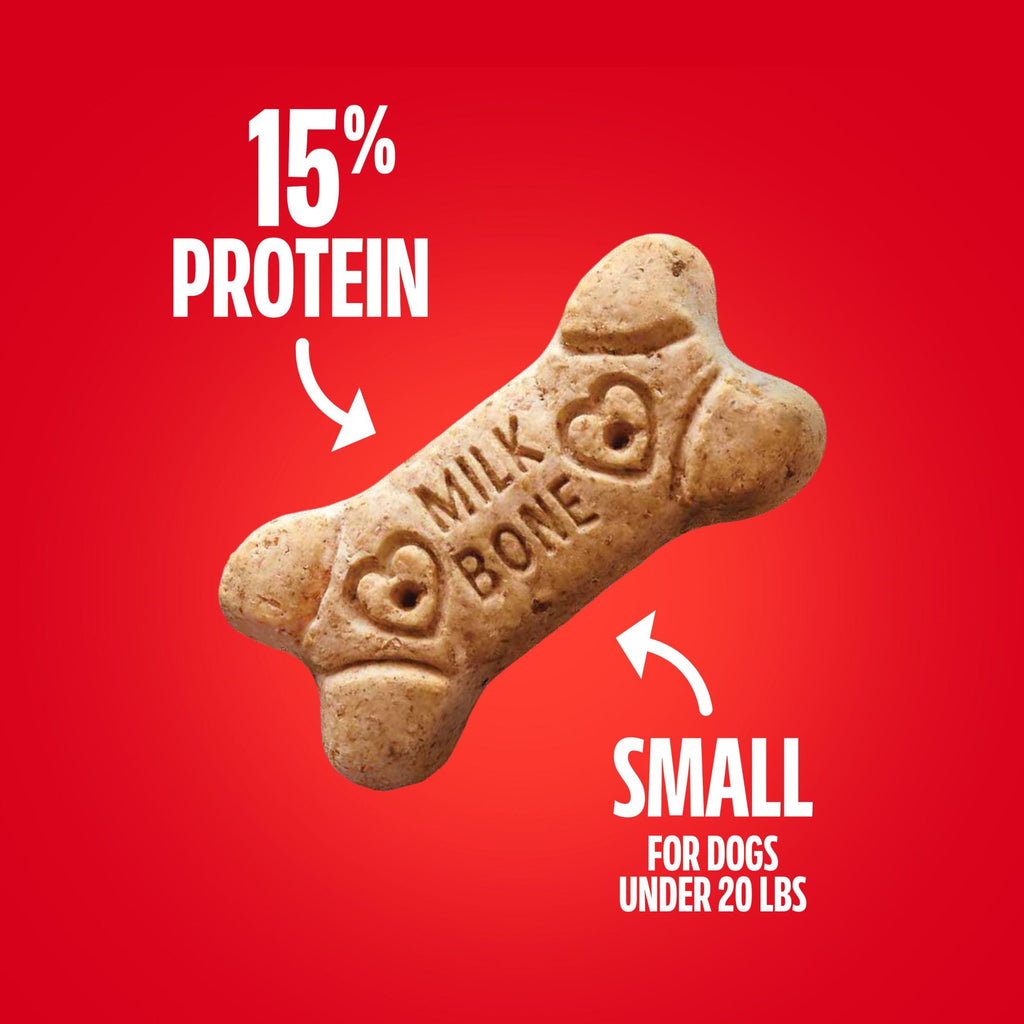Milk Bone Original Small Dog Biscuits - Original Beef Flavor Dog Treats for Small Dogs, 24 oz Box