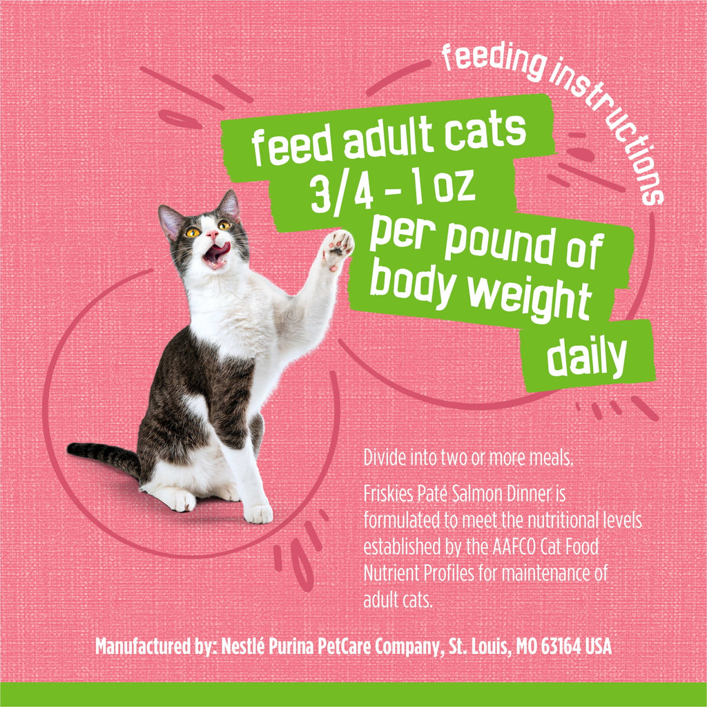 Purina Friskies Pate - Salmon, Wet Cat Food, 5.5 oz Can