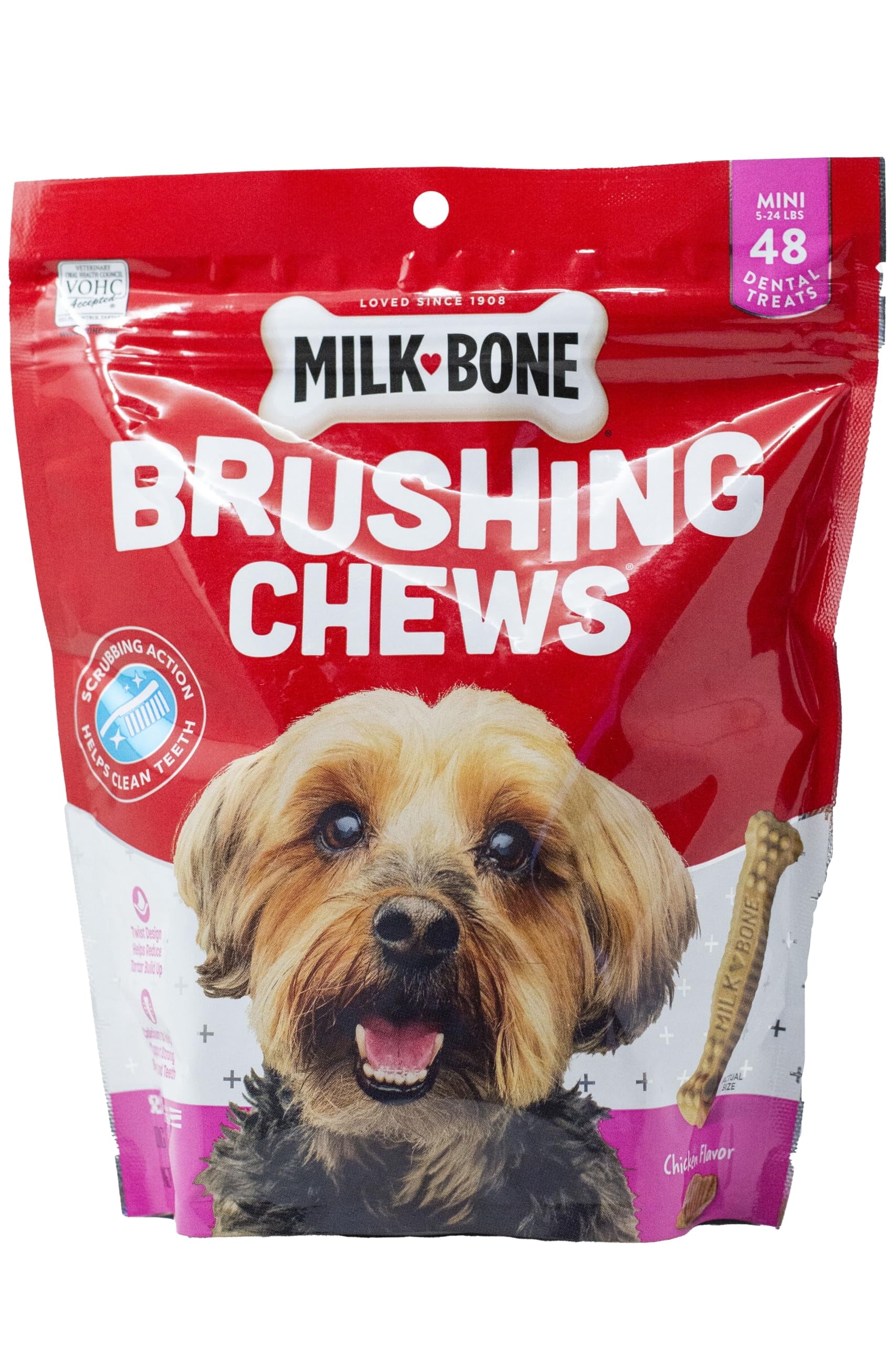 Milk-Bone Brushing Chews - Dental Dog Treats - Small Breed (48 Count) MerlinsMart Zine - Rope Toy