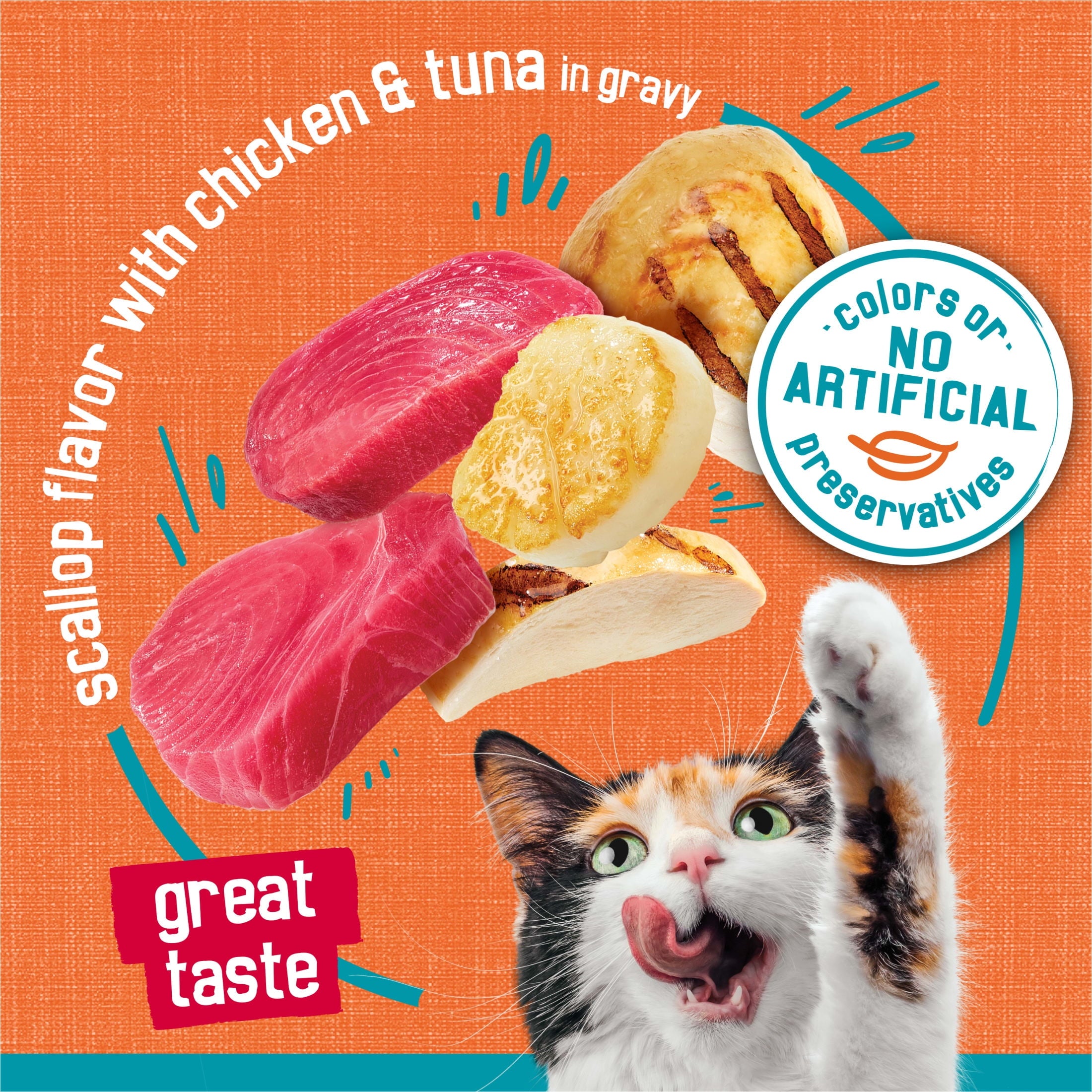 Purina Friskies Chicken and Tuna - Wet Cat Food, 5.5 oz Cans - 12-Pack