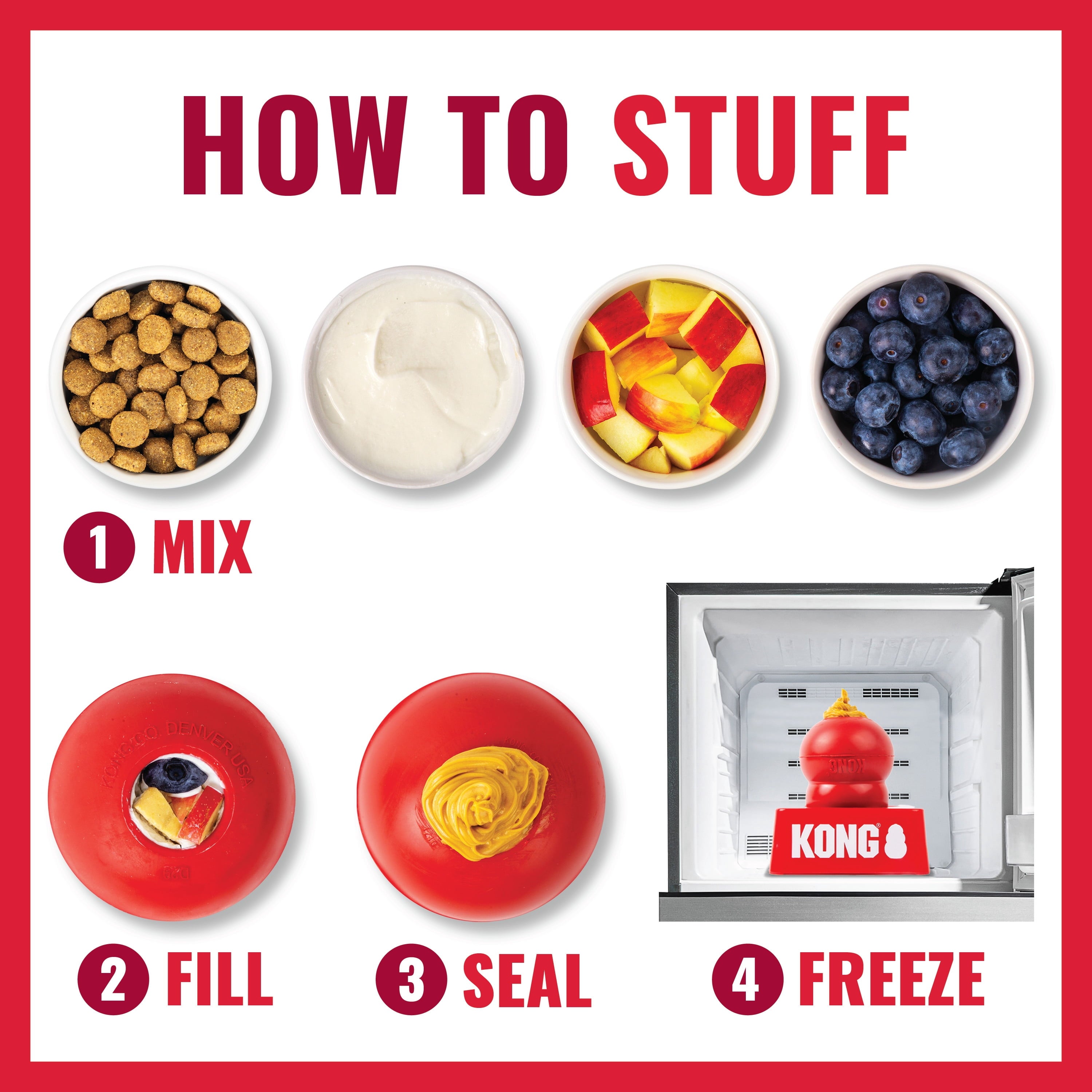 KONG® Classic Rubber Dog Toy for Average Chewers - Large, for Dogs Between 30-65 lbs